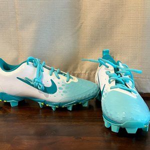 Nike HyperDiamond Fastflex Cleats Style 856434100 Color/White & Teal Size/W7.5